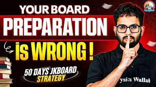 Thumbnail: STOP DOING THIS ❌ | 50-Day JKBOARD Strategy to Score 90%+ Marks