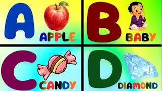 Thumbnail: ABCD Learning for Kids | A to Z Alphabet Adventure | A is for apple 🍎 | Learn ABC Phonics Song