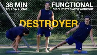 Thumbnail: 38 Min Complete DESTROYER Strength Workout (Bodyweight | Follow Along)