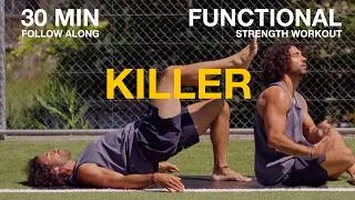 Thumbnail: 30 Min Challenging Functional Strength Workout (Bodyweight | Follow Along)