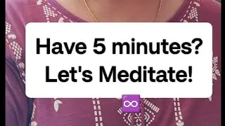 Thumbnail: 🙏MEDITATION! Under 5 mins🤗 #meditation #stressrelief #anxietyrelief #youtube #calm 
