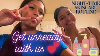 Thumbnail: Get unready with us! Nighttime routine for glowing skin 🤍💖✨ #skincare #gurwm
