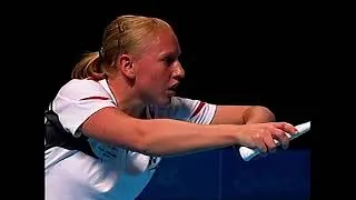 Thumbnail: 2006 Commonwealth Games Badminton Highlights (Donna Kellogg/Gail Emms & Kelly Morgan/Tracey Hallam)