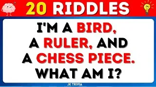 Thumbnail: 20 Riddles | Riddles with answers | Riddles in english | Logical riddles | Hard riddles #viral