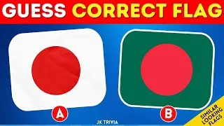Thumbnail: 🌍Flag Quiz Challenge:Can You Guess the Correct Flag from Look-Alikes?  Guess the Flag Quiz|Flag Quiz
