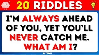 Thumbnail: 20 Riddles That Will Test Your Brain Speed |Brain Teasers & Riddle Quiz #riddleswithanswers #riddles