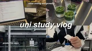 Thumbnail: UNI VLOG: too many assignments... realistic study days, clinic, final year student life