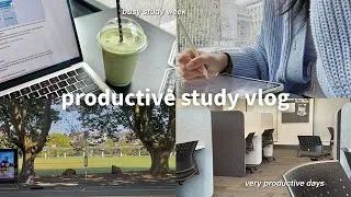 Thumbnail: PRODUCTIVE STUDY vlog: midterms, assignments, realistic life of a final year uni student