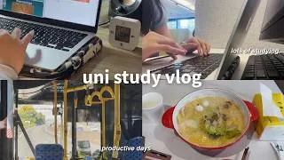 Thumbnail: uni vlog: lots of studying, PRODUCTIVE days, realistic uni life