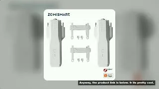 Thumbnail: Zemismart Zigbee Curtain Robot Rechargeable Electric Motor for Roman Rod I Type U Type Track Work wi