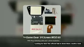 Thumbnail: New GG V4.2 OGS Screen Mod Kits For GG SEGA Game Gear V4.1 IPS Pre Laminated LCD Screen Backlight Ki
