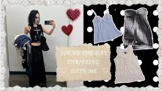 Thumbnail: Come Thrifting With Me Vlog// early 2000s + alt/goth ☆