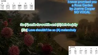 Thumbnail: Rose Garden NO VOCAL (No Capo) by Joanne Cooper play along with scrolling guitar chords and lyrics