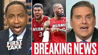 Thumbnail: FIRST TAKE | "NOT 76ers, Heat are the perfect fit for LeBron's final ring run" - Stephen A. & Windy