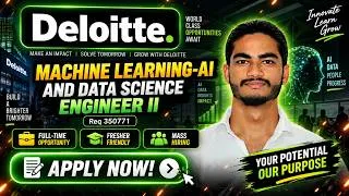 Thumbnail: Deloitte Machine Learning Jobs 2026 | Data Science Engineer II | 3–6 Yrs
