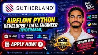 Thumbnail: Sutherland Jobs 2026: Airflow Python Developer | Hyderabad
