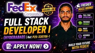 Thumbnail: FedEx Career Update: Full Stack Developer I (2 Yrs Exp)