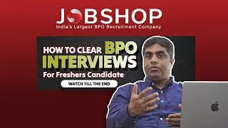 Thumbnail: Freshers! How to Clear BPO job interviews ? | JobShop | Tell me something About Yourself answer 👍👍👍
