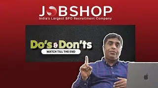 Thumbnail: Essential Do's and Don'ts for BPO Interviews | JobShop | Building Your Idea 👍👍👍