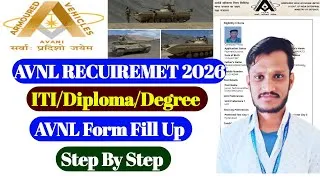 Thumbnail: AVNL Recruitment 2026 | Apply Online | Junior Technician/Engineer Form Fill Up Step by Step | 