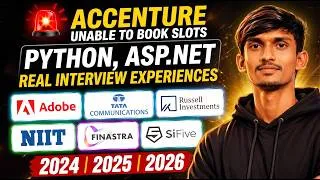 Thumbnail: Accenture Slot Issue & Interview Exp 2026 | Adobe, TATA, Russell, NIIT, Finastra, SiFive Hiring 2026