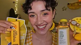 Thumbnail: ASMR Spa Sleepover 🍌 Banana Themed Pampering (scalp massage, face touching, personal attention)