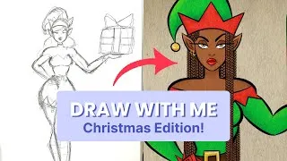 Thumbnail: Draw With Me | Christmas Edition! - Using New Procreate Brushes from Black Friday (iPad)