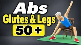 Thumbnail: Abs, Glutes & Legs Exercises 50+ | 20 Minutes Chair Workout – Intermediate Level