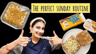 Thumbnail: The perfect sunday routine🌻| homemade garlic bread, DIY skincare✨