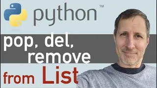 Thumbnail: Python: Remove Items from List | 3 ways - pop, del, remove