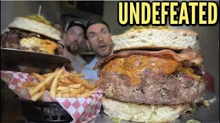 Thumbnail: IMPOSSIBLE 10LB CHEESEBURGER CHALLENGE | WITH $200 CASH PRIZE | Oregon's Biggest Burger