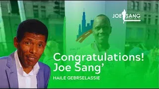 Thumbnail: Track Legend Haile Gebrselassie Congratulates Joe Sang' for Finishing the Chicago Marathon