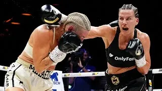 Thumbnail: CHANTELLE CAMERON wins a tight fight over MIKAELA MAYER to become WBC/WBA/WBO 154lb champ.