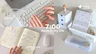 Thumbnail: returning to my small business after finals week 🎧🌷 7AM productive days prepping for a shop launch