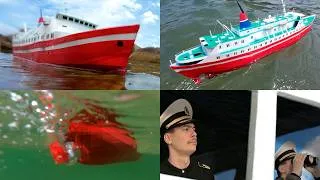 Thumbnail: DIY scale ship model sets sail, the cardboard ship MV Explorer in action