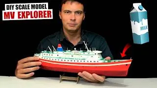 Thumbnail: DIY scale model of the MV Explorer ship, how to make it out of cardboard