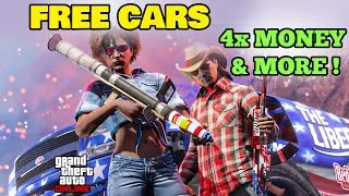 Thumbnail: GTA 5 Online Weekly Update! July 4th Event!! 4X Money And Claimable CARS