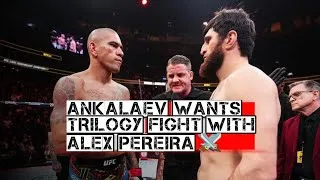 Thumbnail: Ankalaev wants alex pereira trilogy fight ⚔️ #alexpereira #ankalaev #trilogy #ufc #mma 