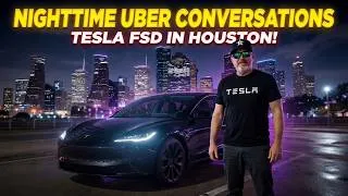 Thumbnail: Nighttime Uber Conversations in Houston This Weekend with Tesla FSD (14.3.6)!