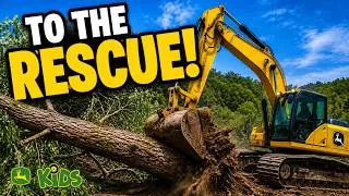 Thumbnail: Bulldozers & Excavators To The Rescue! | John Deere Kids