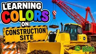 Thumbnail: Spot the Colors with Construction Vehicles! | John Deere Kids