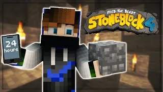 Thumbnail: I played StoneBlock 4 for 24 HOURS Straight...