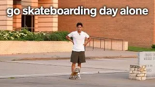 Thumbnail: Skating alone on Go Skateboarding Day