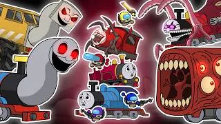 Thumbnail: Cursed Thomas vs CHOO CHOO CHARLES  & GHOSTBUSTERS  ALL EPISODE I AMONG US ANIMATION