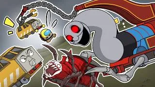 Thumbnail: Cursed Thomas vs CHOO CHOO CHARLES  & GHOSTBUSTERS  Season 3  EP.3 I Among Us Animation