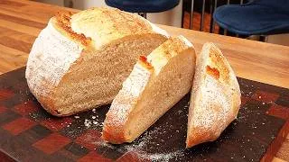Thumbnail: Easy Sourdough Crusty Loaf: Quick, Cheap & Delicious: