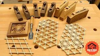 Thumbnail: How To Make Kumiko Jigs, Patterns, Grids. Plus a Table Saw Sled! All you need!