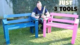Thumbnail: 3 TOOLS... That's All You Need To Build This Garden Bench