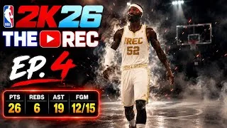 Thumbnail: REC EP. 4: I Had To Become The Point Forward Early… PG Lagged Out 😤 (NBA 2K26 REC)