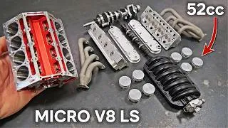 Thumbnail: Miniature LS V8 Assembly & Run - AMAZING Sound!